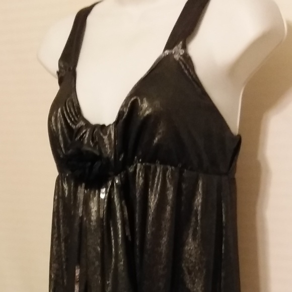 3/$15 CLOSET CLOSING GUN METAL TASSELED DRESS - Picture 2 of 7